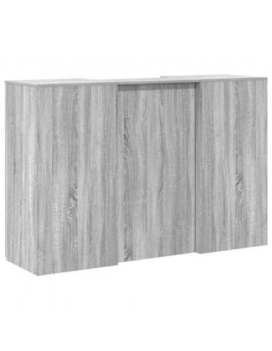 Banco Reception Grigio Sonoma 155x50x103,5 cm Legno Multistrato