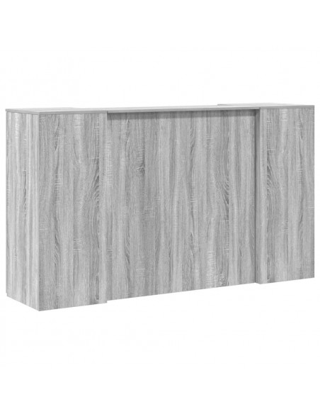 Banco Reception Grigio Sonoma 180x50x103,5 cm Legno Multistrato