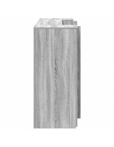 Banco Reception Grigio Sonoma 180x50x103,5 cm Legno Multistrato