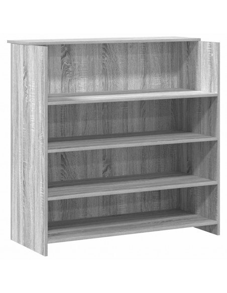 Banco Reception Grigio Sonoma 200x50x103,5 cm Legno Multistrato
