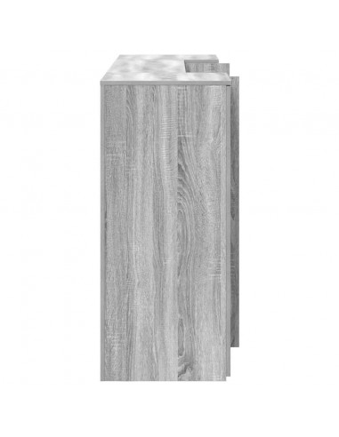 Banco Reception Grigio Sonoma 200x50x103,5 cm Legno Multistrato