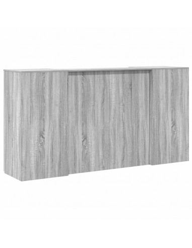 Banco Reception Grigio Sonoma 200x50x103,5 cm Legno Multistrato