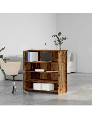 Banco Reception Legno Antico 100x50x103,5 cm Legno Multistrato