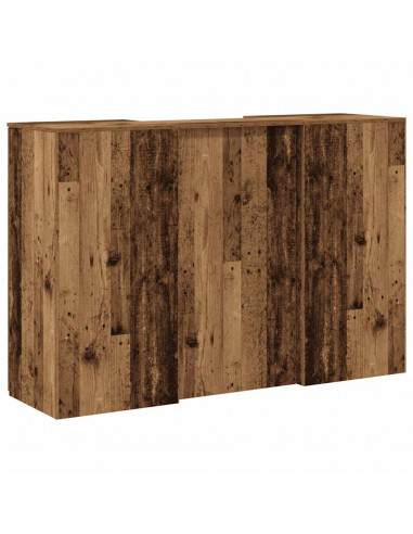 Banco Reception Legno Antico 155x50x103,5 cm Legno Multistrato