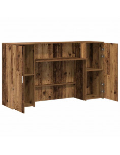 Banco Reception Legno Antico 180x50x103,5 cm Legno Multistrato