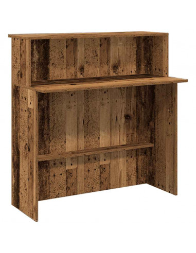 Banco Reception Legno Antico 180x50x103,5 cm Legno Multistrato