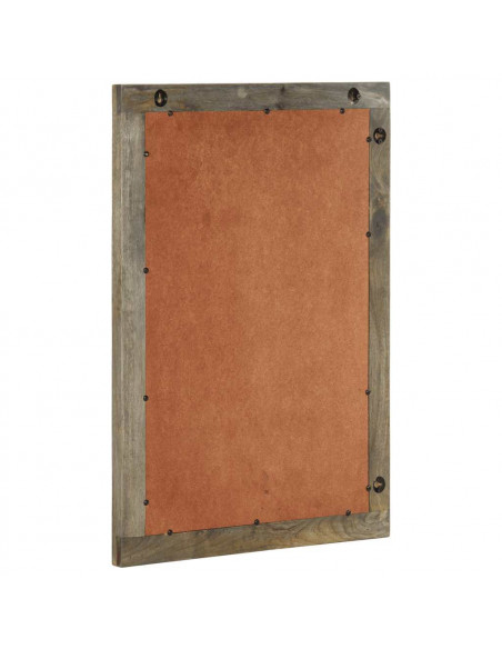 Specchio da Bagno 50x2,5x70 cm in Legno Massello di Mango