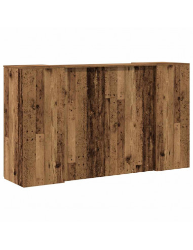 Banco Reception Legno Antico 180x50x103,5 cm Legno Multistrato