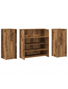 Banco Reception Legno Antico 180x50x103,5 cm Legno Multistrato