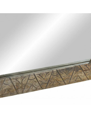 Specchio da Bagno 50x2,5x70 cm in Legno Massello di Mango