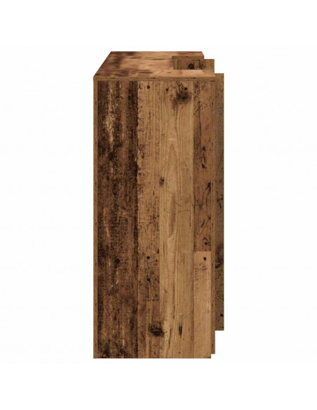 Banco Reception Legno Antico 180x50x103,5 cm Legno Multistrato