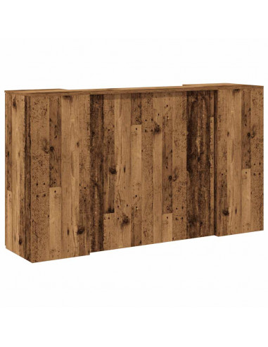 Banco Reception Legno Antico 180x50x103,5 cm Legno Multistrato