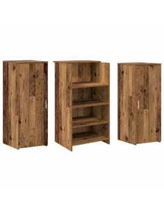 Banco Reception Legno Vecchio 135x50x103,5 cm Legno Multistrato