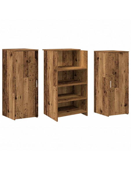 Banco Reception Legno Vecchio 135x50x103,5 cm Legno Multistrato