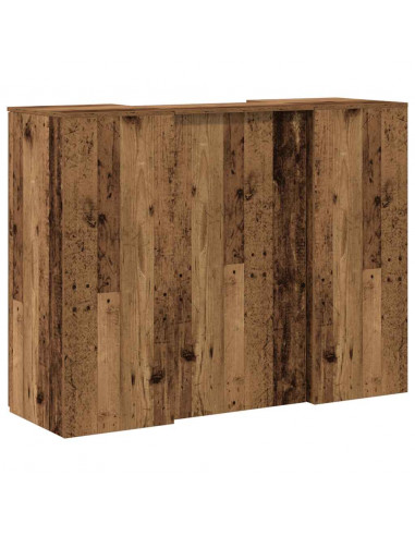 Banco Reception Legno Vecchio 135x50x103,5 cm Legno Multistrato