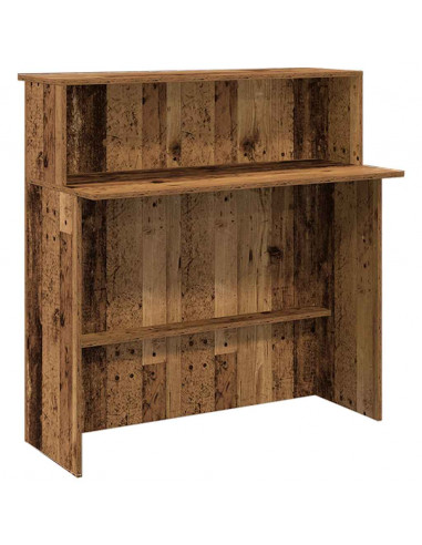 Banco Reception Legno Vecchio 200x50x103,5 cm Legno Multistrato