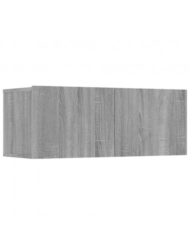 Set Mobili Porta TV 8pz Grigio Sonoma in Legno Multistrato