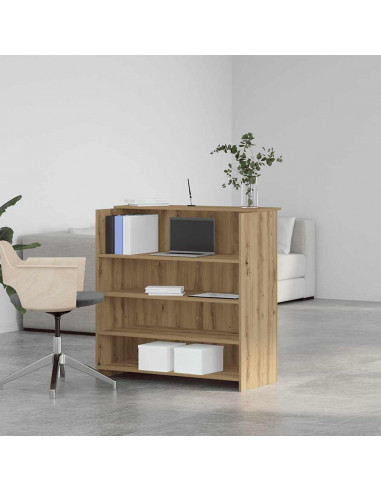 Banco Reception Rovere Artigianale 100x50x103,5cm in Truciolato