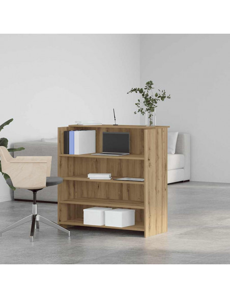 Banco Reception Rovere Artigianale 100x50x103,5cm in Truciolato