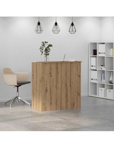 Banco Reception Rovere Artigianale 100x50x103,5cm in Truciolato