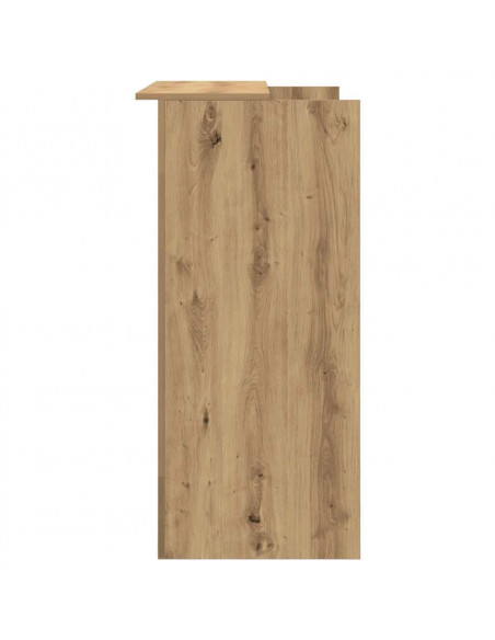 Banco Reception Rovere Artigianale 100x50x103,5cm in Truciolato