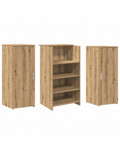 Banco Reception Rovere Artigianale 135x50x103,5cm in Truciolato