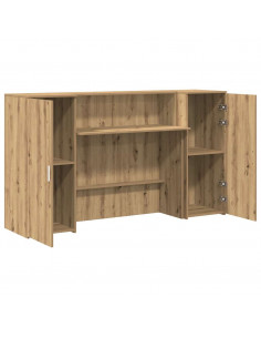 Banco Reception Rovere Artigianale 180x50x103,5cm in Truciolato