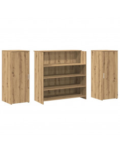 Banco Reception Rovere Artigianale 180x50x103,5cm in Truciolato