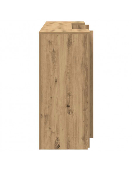 Banco Reception Rovere Artigianale 180x50x103,5cm in Truciolato