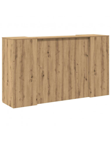 Banco Reception Rovere Artigianale 180x50x103,5cm in Truciolato