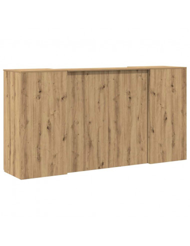 Banco Reception Rovere Artigianale 200x50x103,5cm in Truciolato