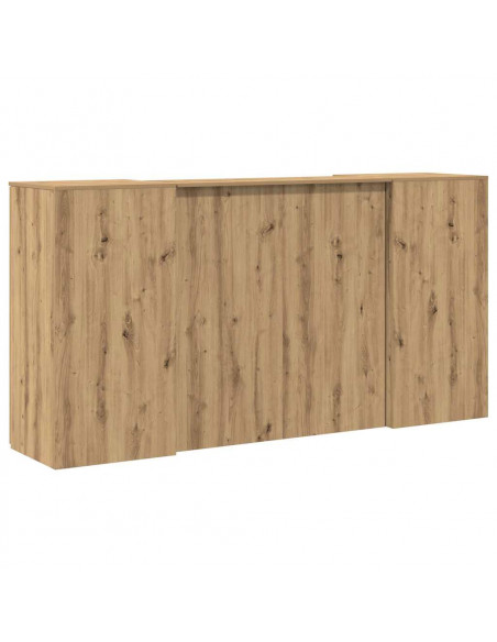 Banco Reception Rovere Artigianale 200x50x103,5cm in Truciolato