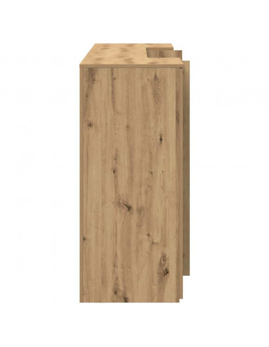 Banco Reception Rovere Artigianale 200x50x103,5cm in Truciolato