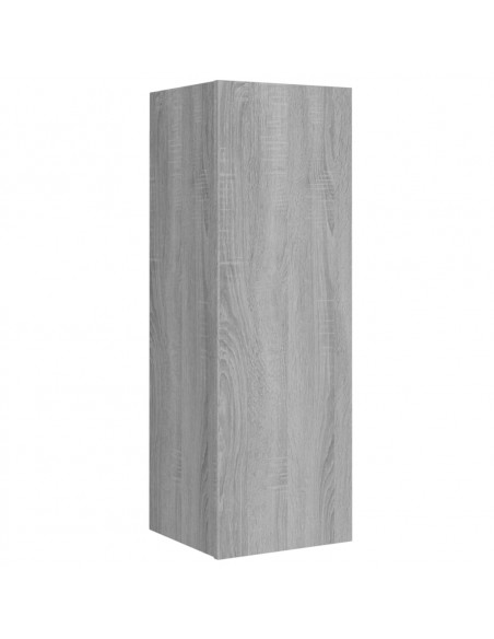 Set di Mobili Porta TV 4 pz Grigio Sonoma in Legno Multistrato