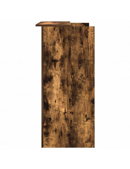 Banco Reception Rovere Fumo 100x50x103,5cm in Legno Multistrato