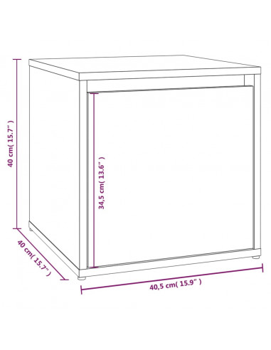 Set di Mobili da Corridoio Rovere Marrone in Legno Multistrato