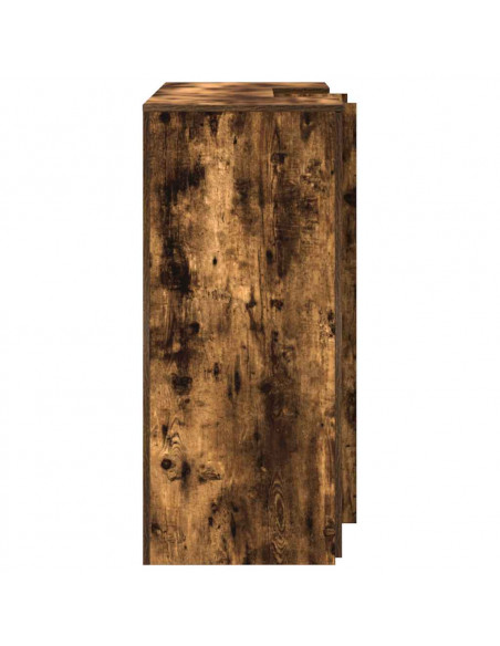 Banco Reception Rovere Fumo 135x50x103,5cm in Legno Multistrato