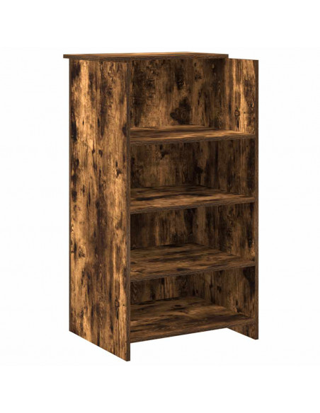 Banco Reception Rovere Fumo 155x50x103,5cm in Legno Multistrato