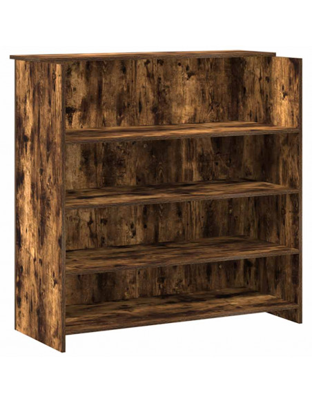 Banco Reception Rovere Fumo 180x50x103,5cm in Legno Multistrato