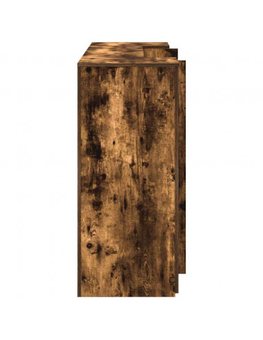 Banco Reception Rovere Fumo 180x50x103,5cm in Legno Multistrato