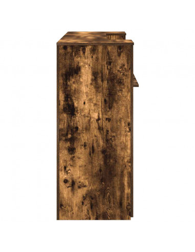 Banco Reception Rovere Fumo 180x50x103,5cm in Legno Multistrato