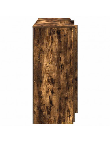 Banco Reception Rovere Fumo 200x50x103,5cm in Legno Multistrato