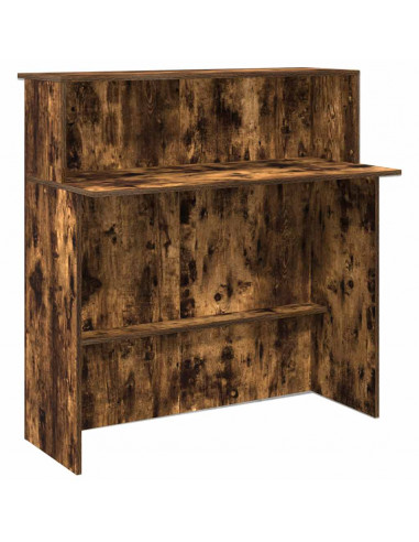 Banco Reception Rovere Fumo 200x50x103,5cm in Legno Multistrato