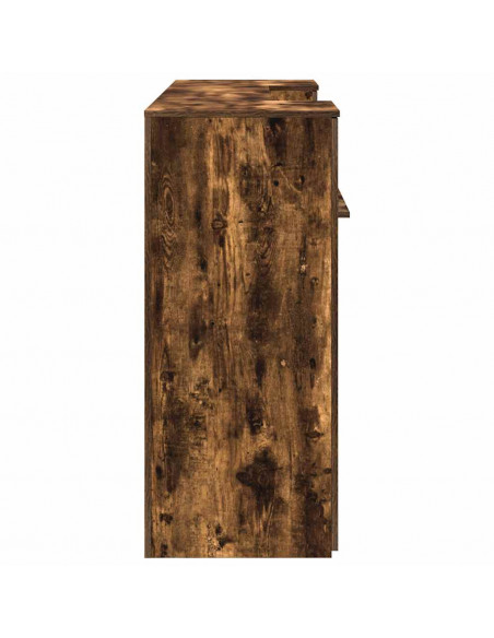 Banco Reception Rovere Fumo 200x50x103,5cm in Legno Multistrato