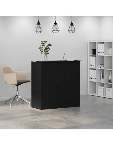Banco Reception Rovere Nero 100x50x103,5cm Legno Multistrato