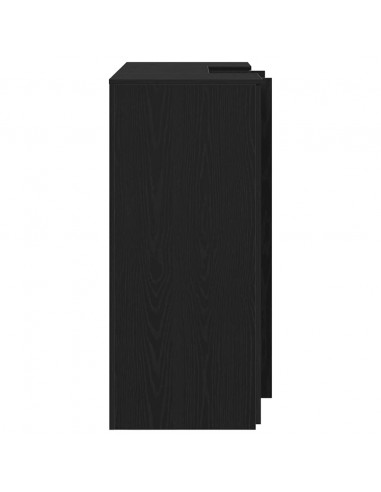 Banco Reception Rovere Nero 135x50x103,5 cm Legno Multistrato