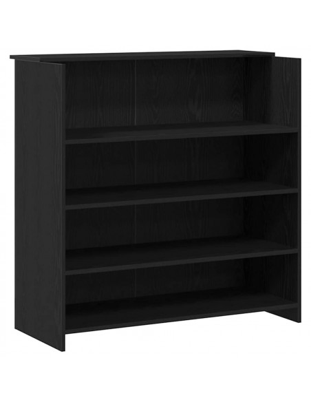 Banco Reception Rovere Nero 180x50x103,5 cm Legno Multistrato
