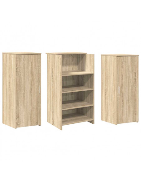 Banco Reception Rovere Sonoma 135x50x103,5 cm Legno Multistrato