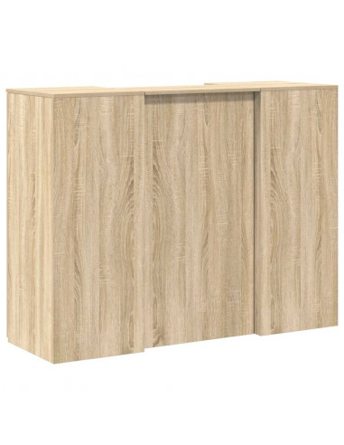 Banco Reception Rovere Sonoma 135x50x103,5 cm Legno Multistrato