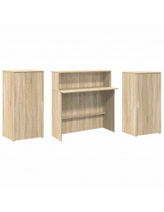 Banco Reception Rovere Sonoma 200x50x103,5 cm Legno Multistrato